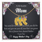 Custom Baby Feet Necklace with Birthstone To My Beautiful Mom2