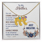 Custom Baby Feet Necklace with Birthstone To my Mother-Just breathe