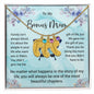 Custom Baby Feet Necklace with Birthstone To My Bonus Mom2
