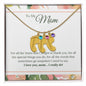 Custom Baby Feet Necklace with Birthstone To My Mom - I Love You, I really Do