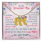 Custom Baby Feet Necklace with Birthstone To My wanderful Mom