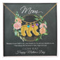 Custom Baby Feet Necklace with Birthstone Mom, Happy Mothers Day
