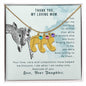 Custom Baby Feet Necklace with Birthstone To my mom-It has taken me