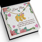 Custom Baby Feet Necklace with Birthstone Dear Mom I love you so much