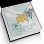 Custom Baby Feet Necklace with Birthstone To my mom- you're the most beautiful