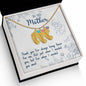 Custom Baby Feet Necklace with Birthstone To My Mon if there ever comes a day where we cant be together