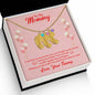 Custom Baby Feet Necklace with Birthstone Mommy to be-To my mommy-I can hear you