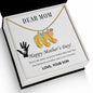 Custom Baby Feet Necklace with Birthstone Dear Mom,  Happy Mother’s Day! You’re the mom