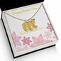 Custom Baby Feet Necklace with Birthstone Happy Mother's Day to my Incredible Mom
