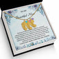 Custom Baby Feet Necklace with Birthstone To My Beautiful Mom