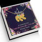 Custom Baby Feet Necklace with Birthstone A Mother is someone you laugh with, dream with, and love with all your heart.