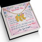 Custom Baby Feet Necklace with Birthstone To My wanderful Mom