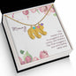 Custom Baby Feet Necklace with Birthstone Mommy to be - Snuggled in Your tummy