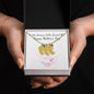 Custom Baby Feet Necklace with Birthstone To the Woman who raised me, Happy Mothers Day