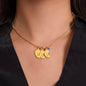 Custom Baby Feet Necklace with Birthstone To My Bonus Mom