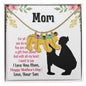 Custom Baby Feet Necklace with Birthstone mom you are so special