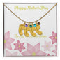 Custom Baby Feet Necklace with Birthstone Happy Mother's Day to my Incredible Mom