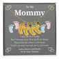 Custom Baby Feet Necklace with Birthstone To my Mommy to be