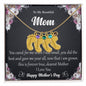 Custom Baby Feet Necklace with Birthstone To My Beautiful Mom2