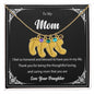 Custom Baby Feet Necklace with Birthstone To My Mom2