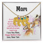 Custom Baby Feet Necklace with Birthstone mom you are so special 1