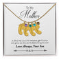 Custom Baby Feet Necklace with Birthstone, To my Mother