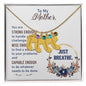 Custom Baby Feet Necklace with Birthstone To my Mother-Just breathe