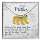 Custom Baby Feet Necklace with Birthstone To My Mon if there ever comes a day where we cant be together