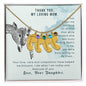 Custom Baby Feet Necklace with Birthstone To my mom-It has taken me