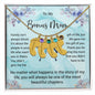 Custom Baby Feet Necklace with Birthstone To My Bonus Mom2