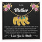 Custom Baby Feet Necklace with Birthstone To My Mother