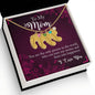 Custom Baby Feet Necklace with Birthstone To My Mom you are the person