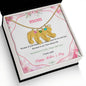 Custom Baby Feet Necklace with Birthstone Mom Happy Mother's Day
