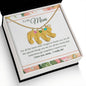 Custom Baby Feet Necklace with Birthstone To My Mom - I Love You, I really Do