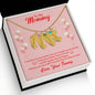 Custom Baby Feet Necklace with Birthstone Mommy to be-To my mommy-I can hear you