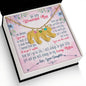 Custom Baby Feet Necklace with Birthstone To My wanderful Mom