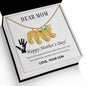 Custom Baby Feet Necklace with Birthstone Dear Mom,  Happy Mother’s Day! You’re the mom