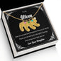 Custom Baby Feet Necklace with Birthstone To My Mom2