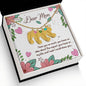 Custom Baby Feet Necklace with Birthstone Dear Mom I love you so much