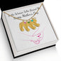 Custom Baby Feet Necklace with Birthstone To the Woman who raised me, Happy Mothers Day