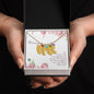 Custom Baby Feet Necklace with Birthstone Mommy to be - Snuggled in Your tummy