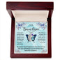 Custom Baby Feet Necklace with Birthstone To My Bonus Mom2