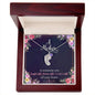 Custom Baby Feet Necklace with Birthstone A Mother is someone you laugh with, dream with, and love with all your heart.