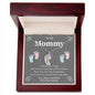 Custom Baby Feet Necklace with Birthstone To my Mommy to be