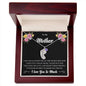 Custom Baby Feet Necklace with Birthstone To My Mother