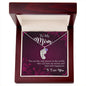Custom Baby Feet Necklace with Birthstone To My Mom you are the person