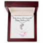 Custom Baby Feet Necklace with Birthstone To the Woman who raised me, Happy Mothers Day