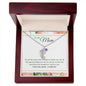 Custom Baby Feet Necklace with Birthstone To My Mom - I Love You, I really Do