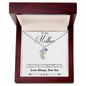 Custom Baby Feet Necklace with Birthstone Son to mother