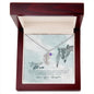 Custom Baby Feet Necklace with Birthstone To my mom- you're the most beautiful